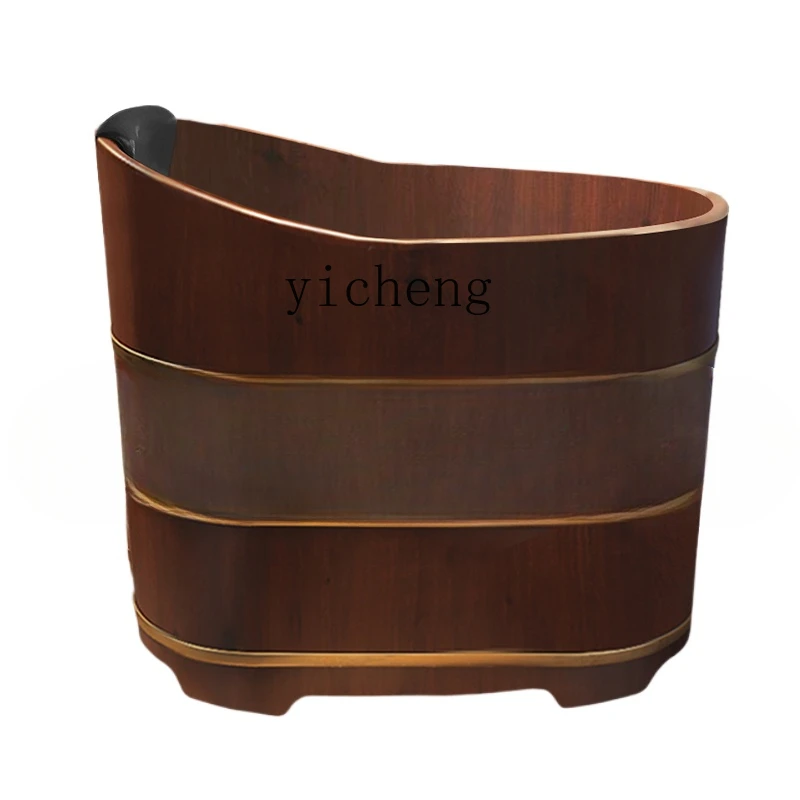 TQH wooden bucket bath t goose egg bath bucket adult household bath tub  salon fumigation bucket