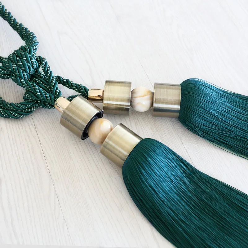 Nordic Luxury Curtain Hanging Ball Modern Minimalist Living Room Curtain Tieback Tassel Bandages Brushes Curtain Accessories