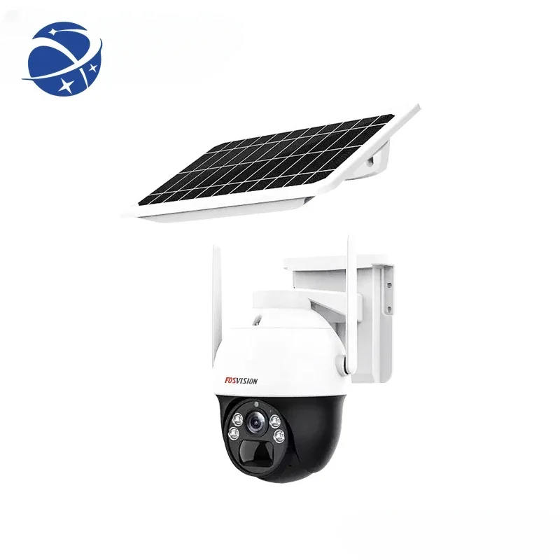 YYHC 3MP Solar 4G Low Power Battery Dome Ptz Camera Outdoor Security CCTV IP Camera PRT with Smart Full Color Night Vision