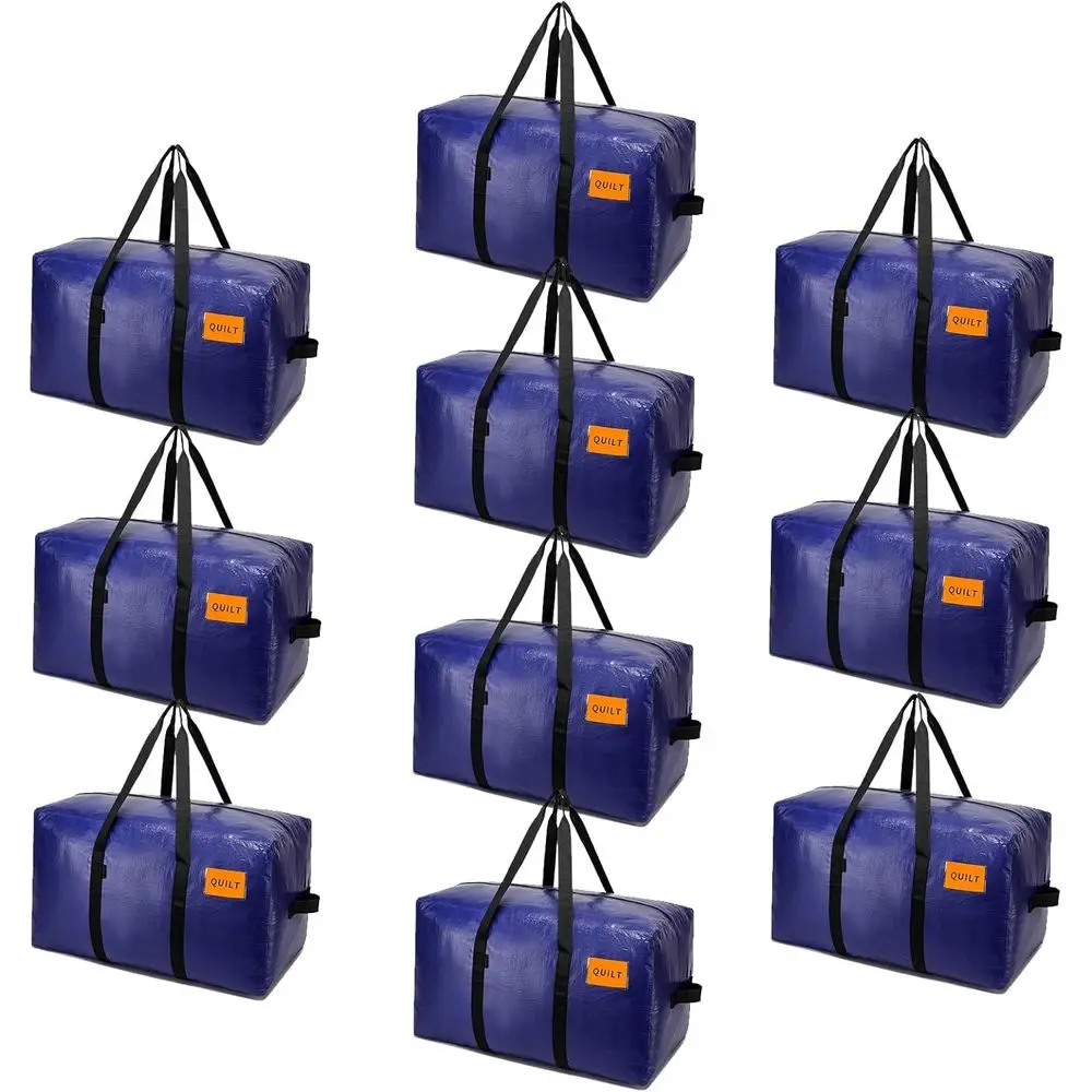 

Extra Large Heavy-Duty Storage & Moving Bags with Strong Handles, Durable Zippers, and Space-Saving Design