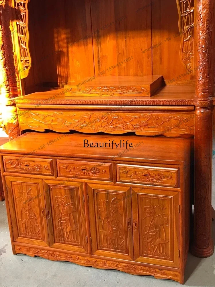 Factory DirectBuddhist shrine Shrine Solid wood Buddhist cabinet Shrine custom