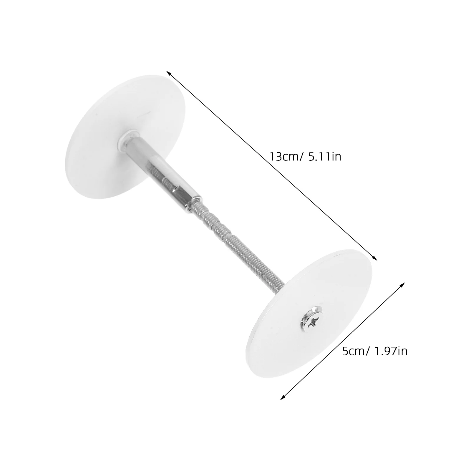 1 مجموعة 50 مللي متر قطر قفل الباب المستدير غطاء الطبق الفولاذ المقاوم للصدأ ثقب الأمان حشو مقبض ثقب المفتاح قفل غطاء #5