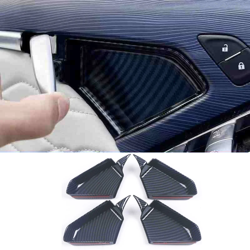 carbon fiber car interior door bowl panel trims for voyah free 2021 2022 2023 2024 2025 accessories auto modify