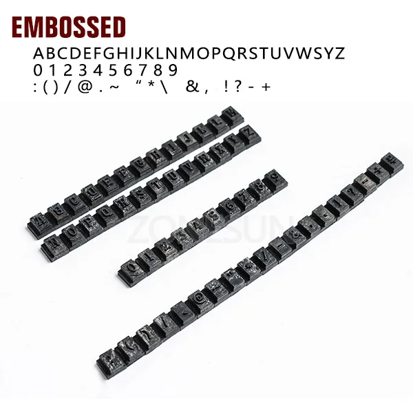 ZONESUN – 52 lettres personnalisées pour le gaufrage d'étiquettes de chien, moule en acier inoxydable
