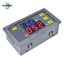 T3231 Digital Cycle Timer Delay Relay Board Module DC 12V 24V AC110V-220V LED Digit Display Timing Delay Relay Switch Adjustable