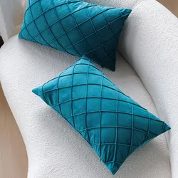 Poszewka na poduszkę 30x50 Pokój dzienny Sofa Poszewka na poduszkę Miękki aksamit Funda Cojin Home Decor Zipper Wygodna poszewka na poduszkę Hogar