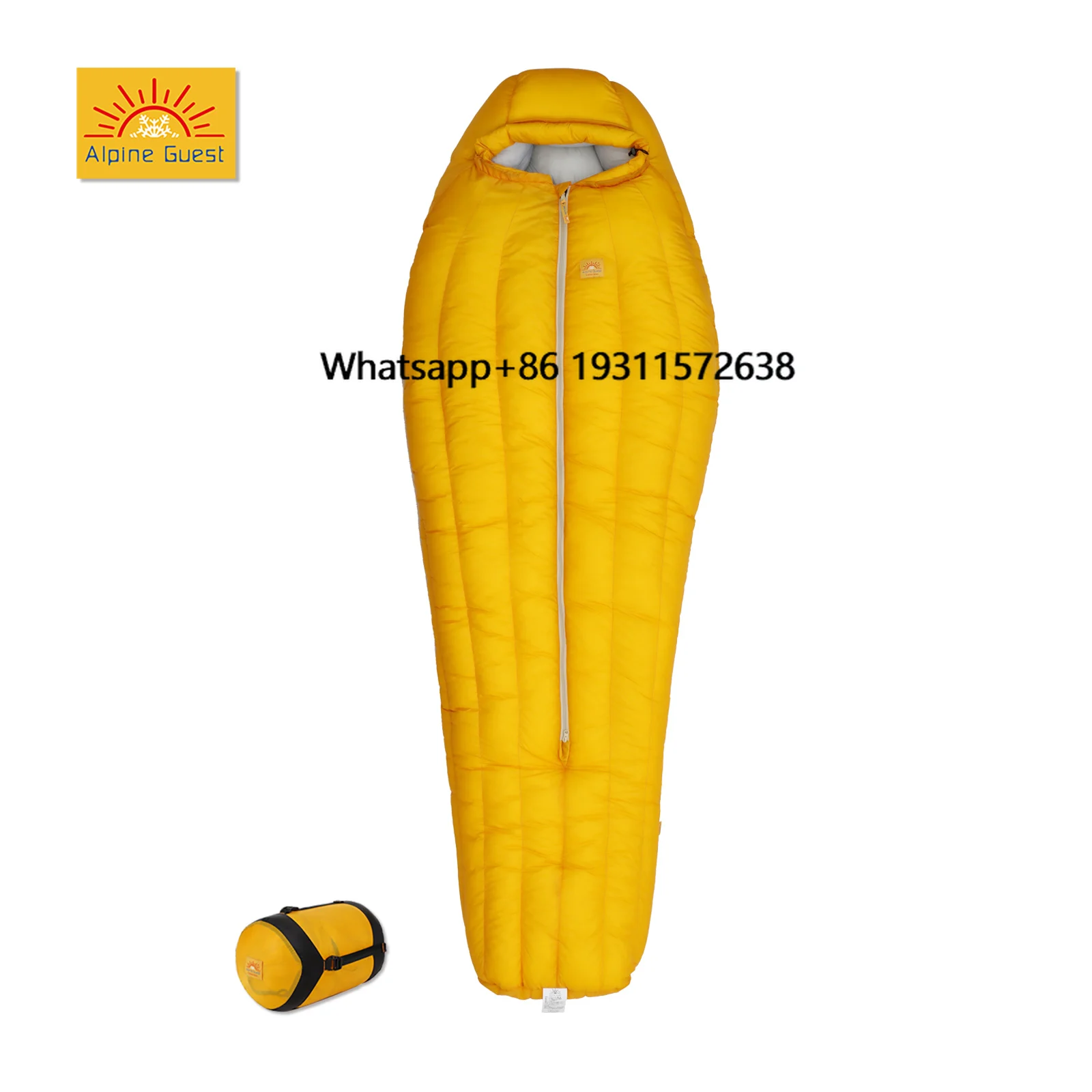 Alpine Guest Ultralight  95% 850fp 1450g Duck Down Fill Sleeping Bag Outdoor Camping  Cold Weather Sleeping