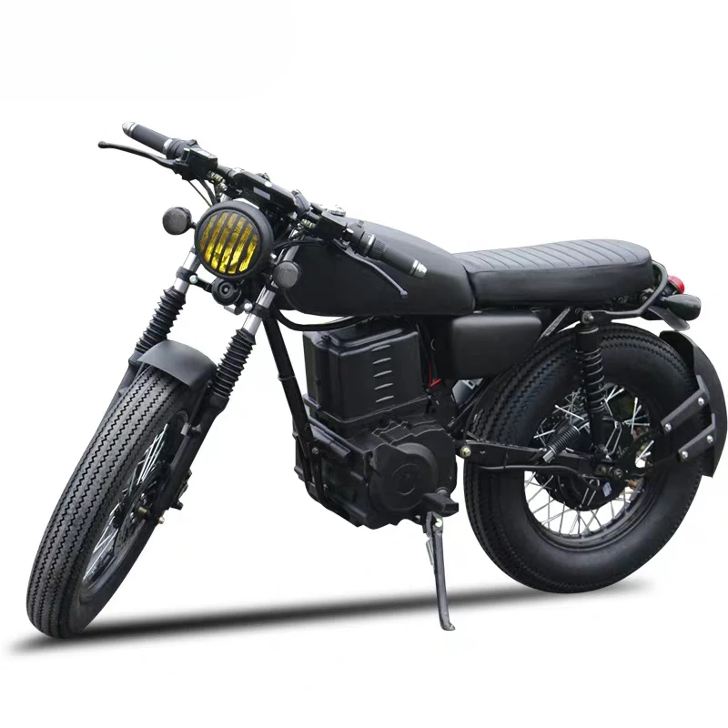 Motocicleta eléctrica retro de alta velocidad 2000W de Wuxi para adultos CKD en la India