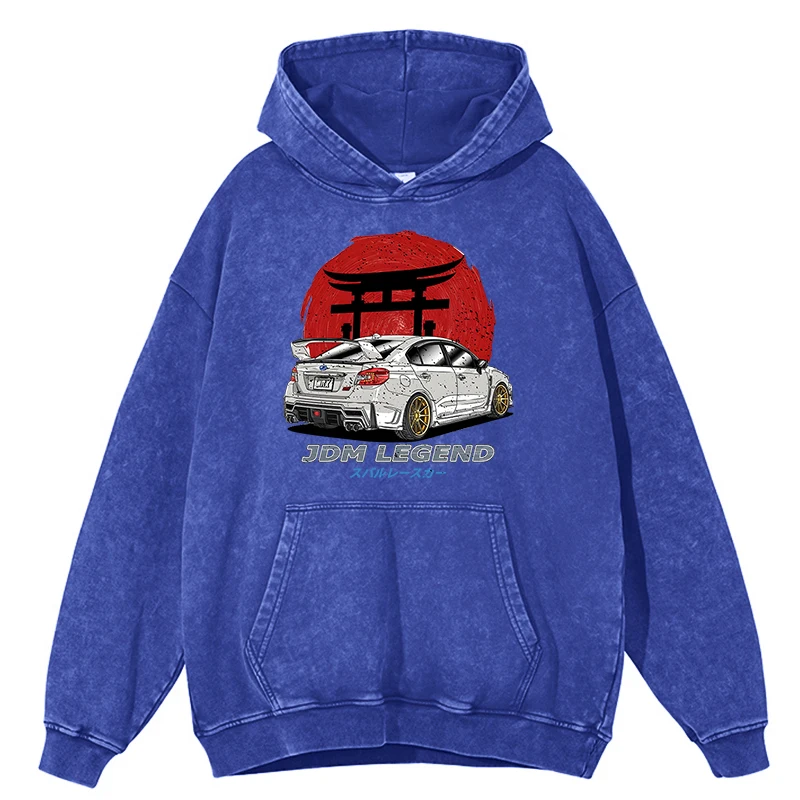 

Retro Distressed Wash Jdm Legend Red Circles And White Racing Cars Hoodie Men Sweatshirts 100% Cotton Hoody Oversized Clothing