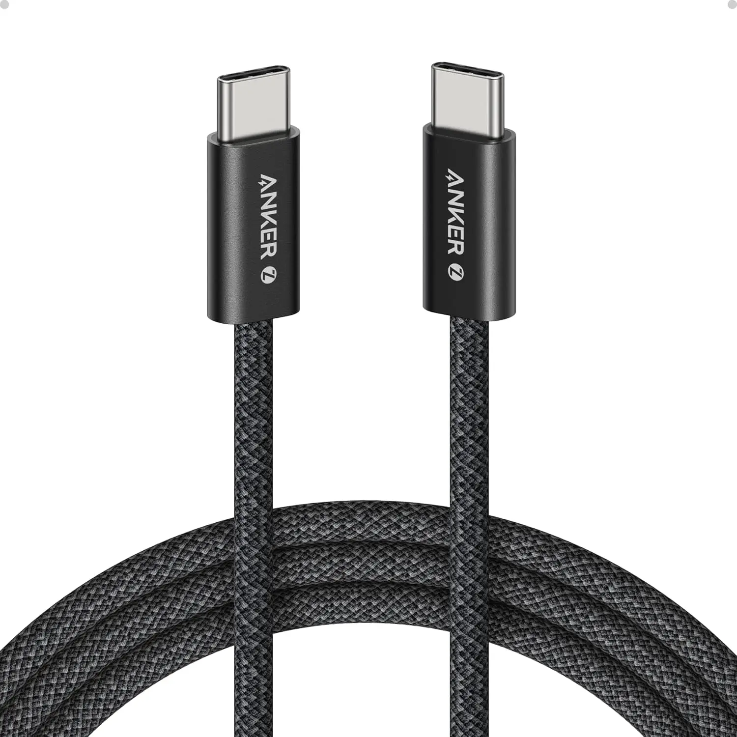 

Anker Zolo 240W USB C to USB C Cable, Braided and Dirt-Free Type C Fast Charging Cable, Slim Connector, for iPhone 16 Series
