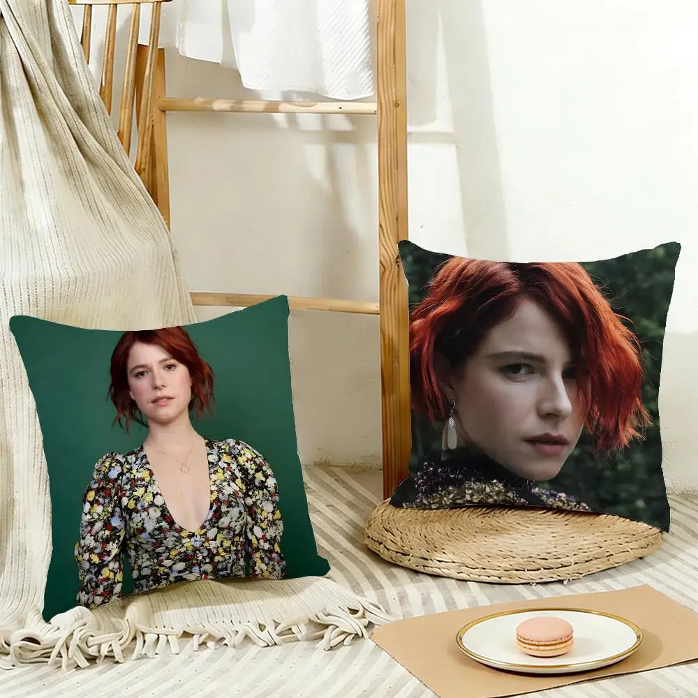 Elegant Glamorous Talented Jessie Buckley Cushion Cover Cozy Pillowcase Holiday House Interior Sofa Bedroom Accessories
