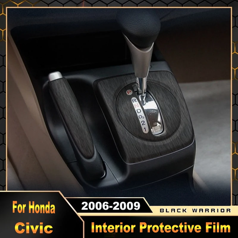 

For Honda Civic 8th 2006-2009 Central Control Panel Interior Modified Sticker Protective Film Scratch-Resistant Car Accessories