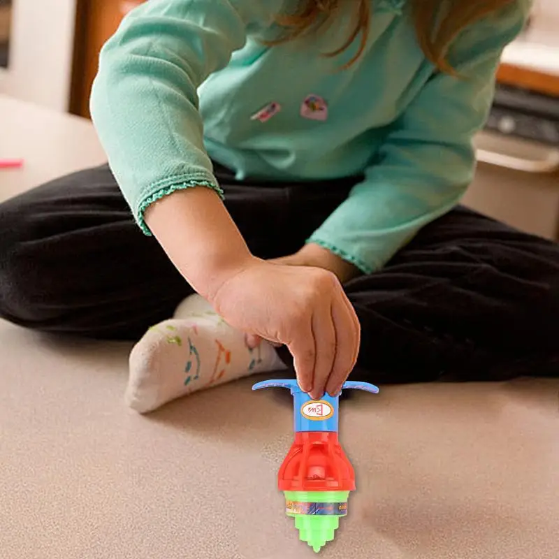 Leuchten Spin-Top-Spielzeug leuchten Geburtstags feier Spielzeug Spin-Spielzeug mit LED-Effekten blinkende LED-Lichter Spielzeug kreative blinkende Spin-Spielzeug