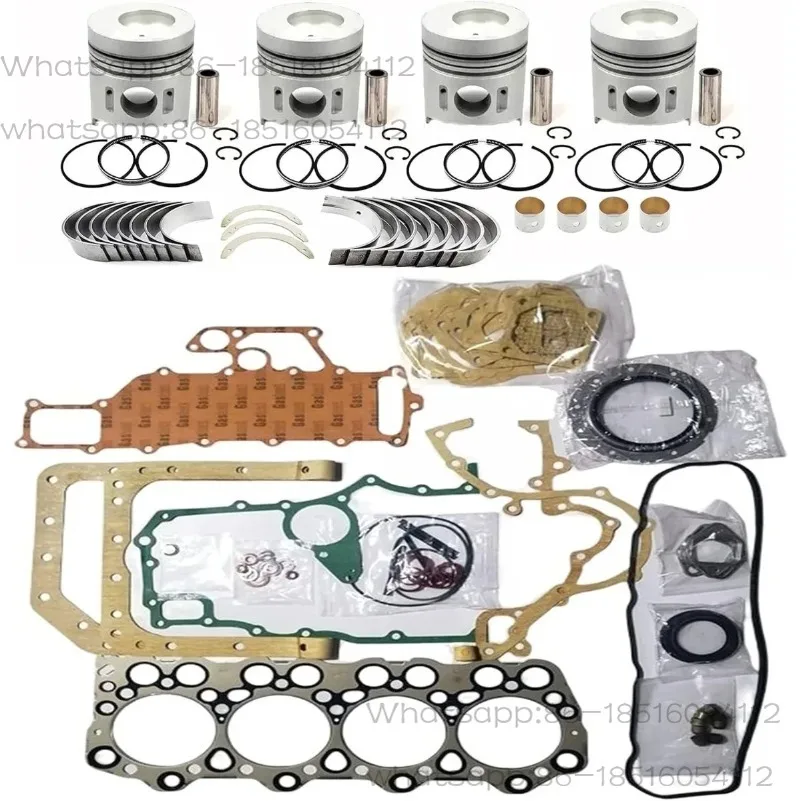 

Overhaul Rebuild Kit Piston ME012928 Pin 34mm for Mitsubish Fuso canter 4D34 Piston Ring Gasket Bearing Set Engine