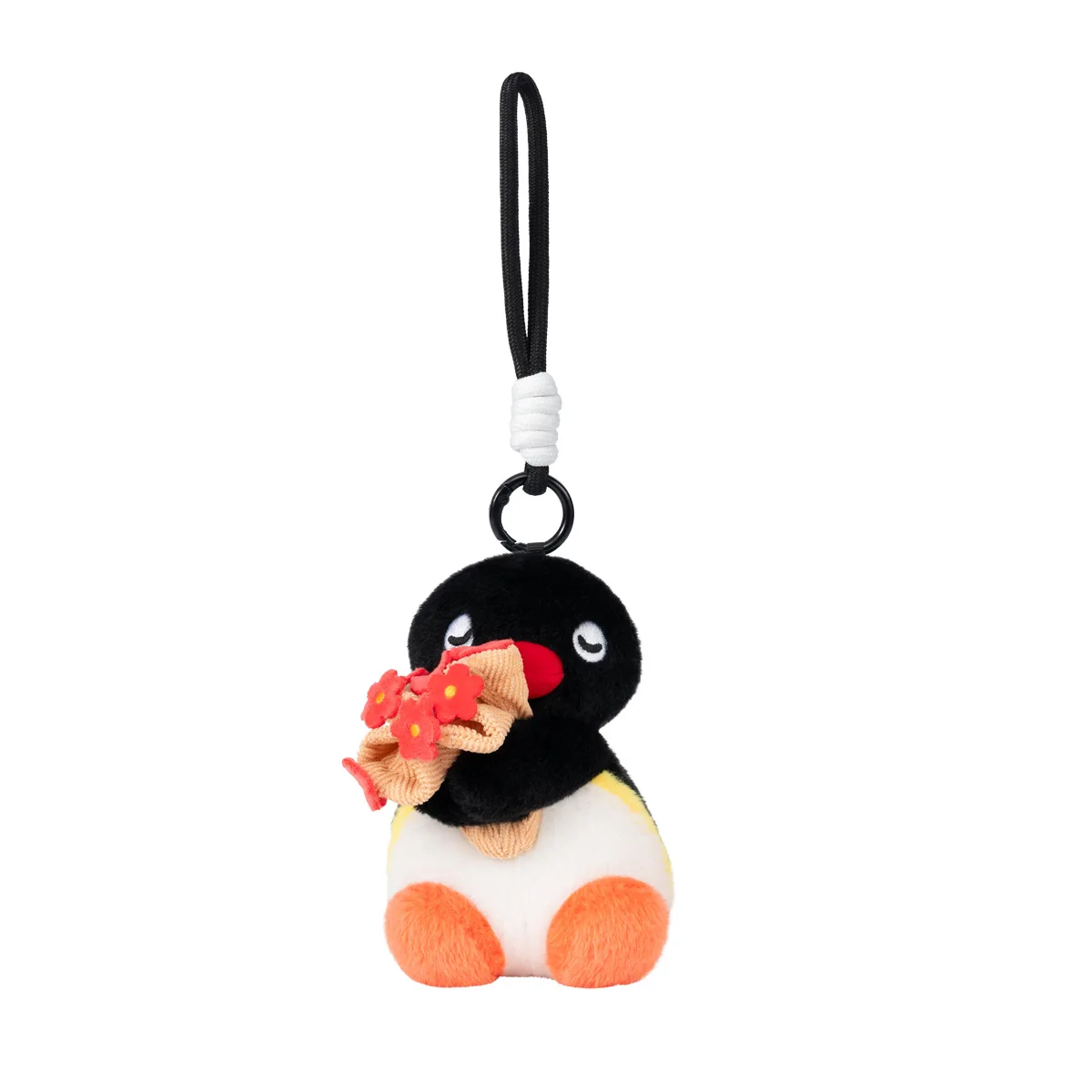 Pingu Cute Penguin Doll Keychain Pendant Warm Winter Solo Travel Flower Bouquet Series Backpack Charm Toy Gift for Fans
