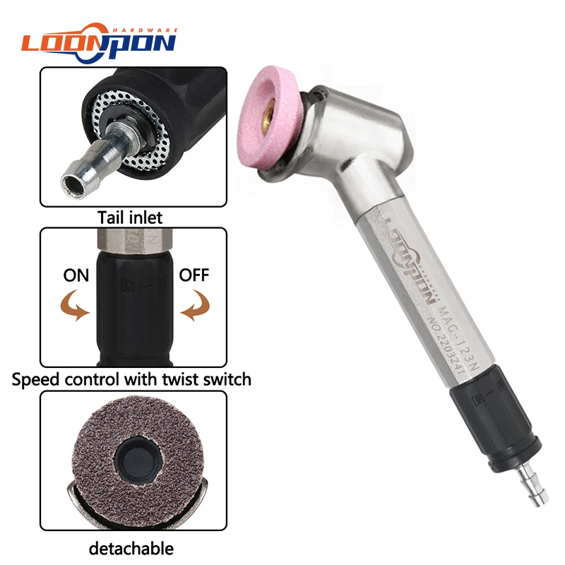 Loonpon MAG-123N Air Die Grinder Pneumatic Die Grinder Grinding Polishing Machine Mill Engraving Tool for Pneumatic Tools