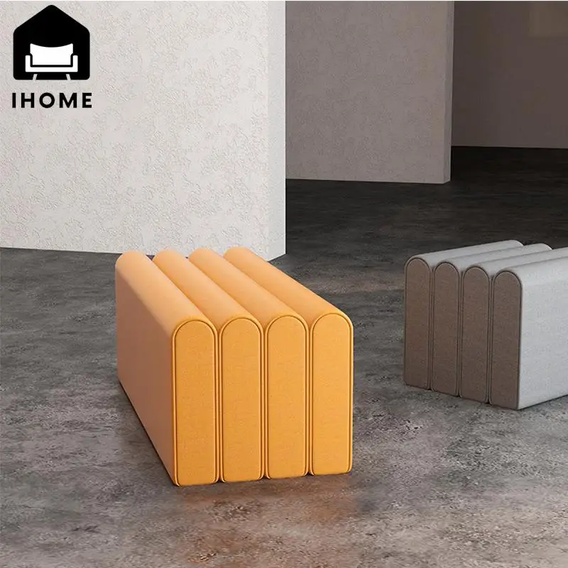 IHOME Nordic Minimalist Ins Wind Toast Changing Shoes Stool Makeup Stool Fabric Sofa Pedal Piano Stool Fashion Design Stool 2024