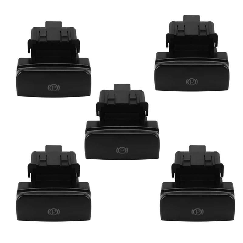 5X For Peugeot Citroen C4 Picasso DS4 C4 Parking Brake Electronic Handbrake Hand Brake Switch 470702 Matte Black