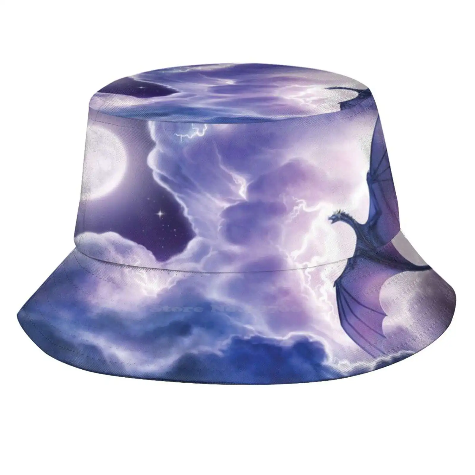 Lightning Dragon - Riding The Electric Breeze Fishing Hunting Climbing Cap Fisherman Hats Purple Dragon Epic Dragon Classic