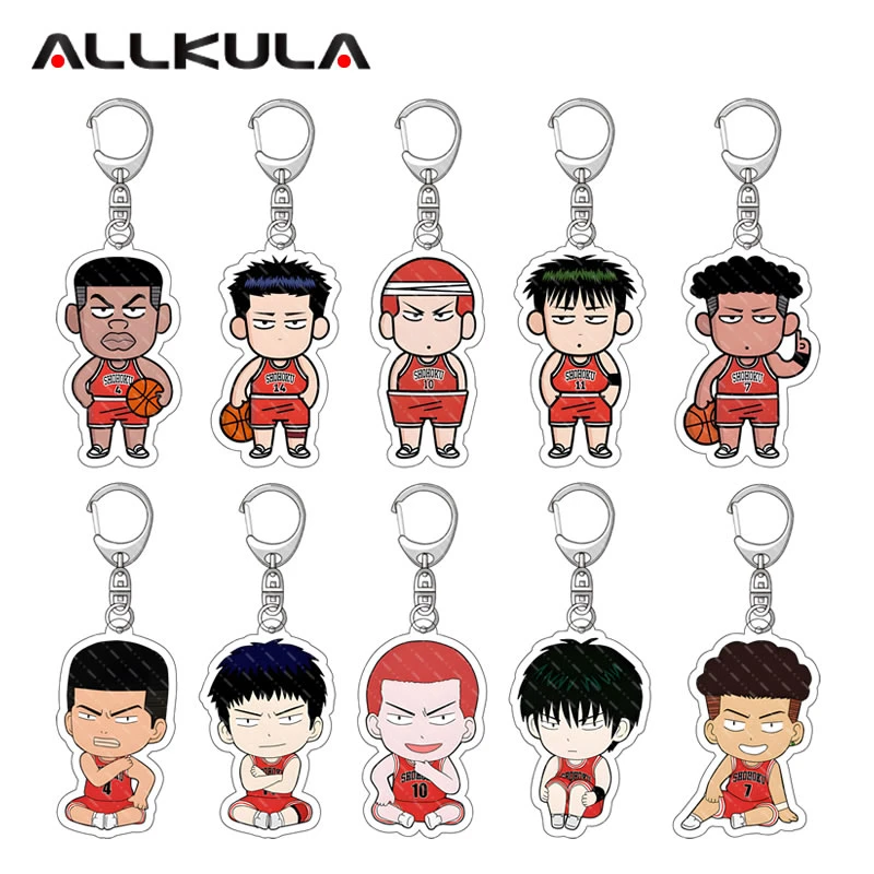 Slam Dunk Classic Anime Acrylic Keychain Cartoon Character Pendant Souvenir Decor Accessory Gift For Manga Fan Collectors