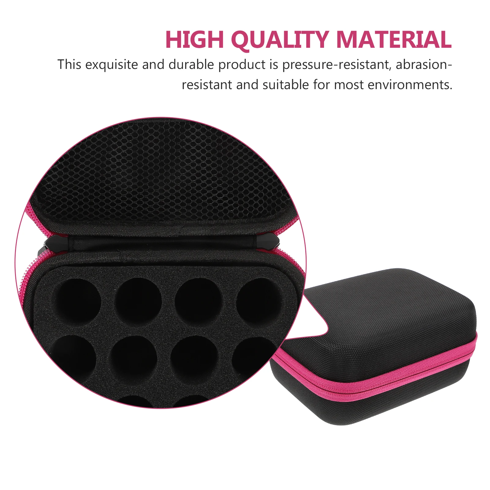 

Premium 600D Oxford Cloth Waterproof Storage Bag Essential Oil Bottle Organizer Shockproof Portable Nail Polish Pouch