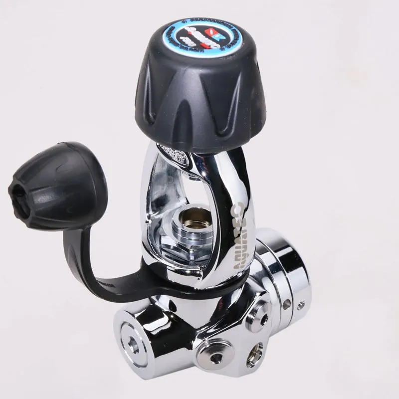 Piston Scuba First Stage Regulator | YOKE Style Chrome Diving Regulator With Multiple Ports | Durable Professional