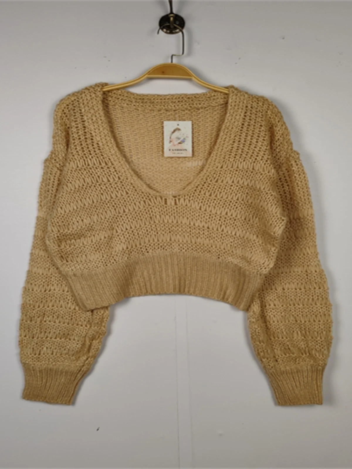 

Vintage Design Loose Lightweight Long Sve Women's Knitwear Spring Autumn Sea Silk Comfortable Soft Sle Commute Faion