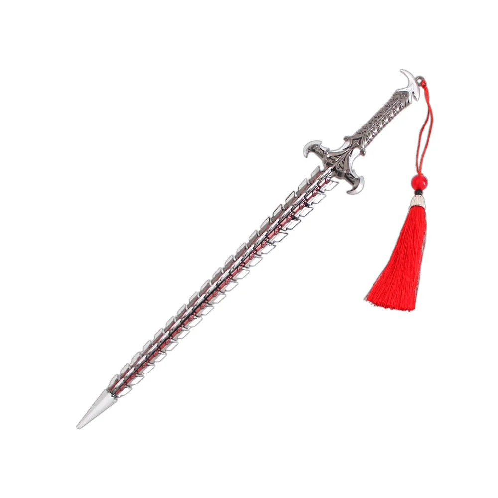 Call of Duty 30 ซม./11.8in งูใบมีดเงินคอสเพลย์ดาบรุ่น Props เกมอุปกรณ์ต่อพ่วงของเล่นกีฬาของขวัญตลกเครื่องประดับคอสเพลย์