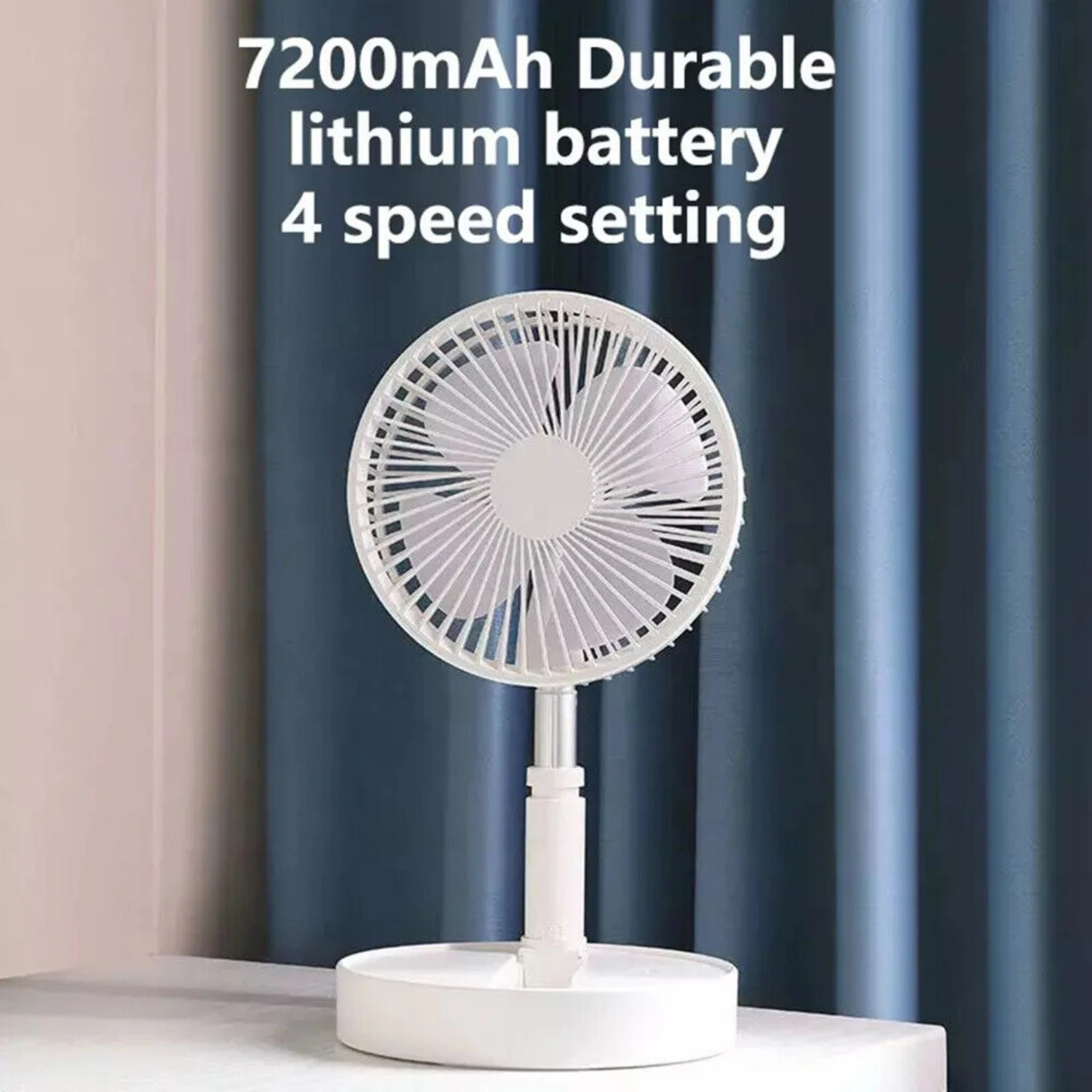 Stay cool and refreshed anywhere you go with this ultimate, eco-friendly portable desktop fan for serene relaxation in your pers