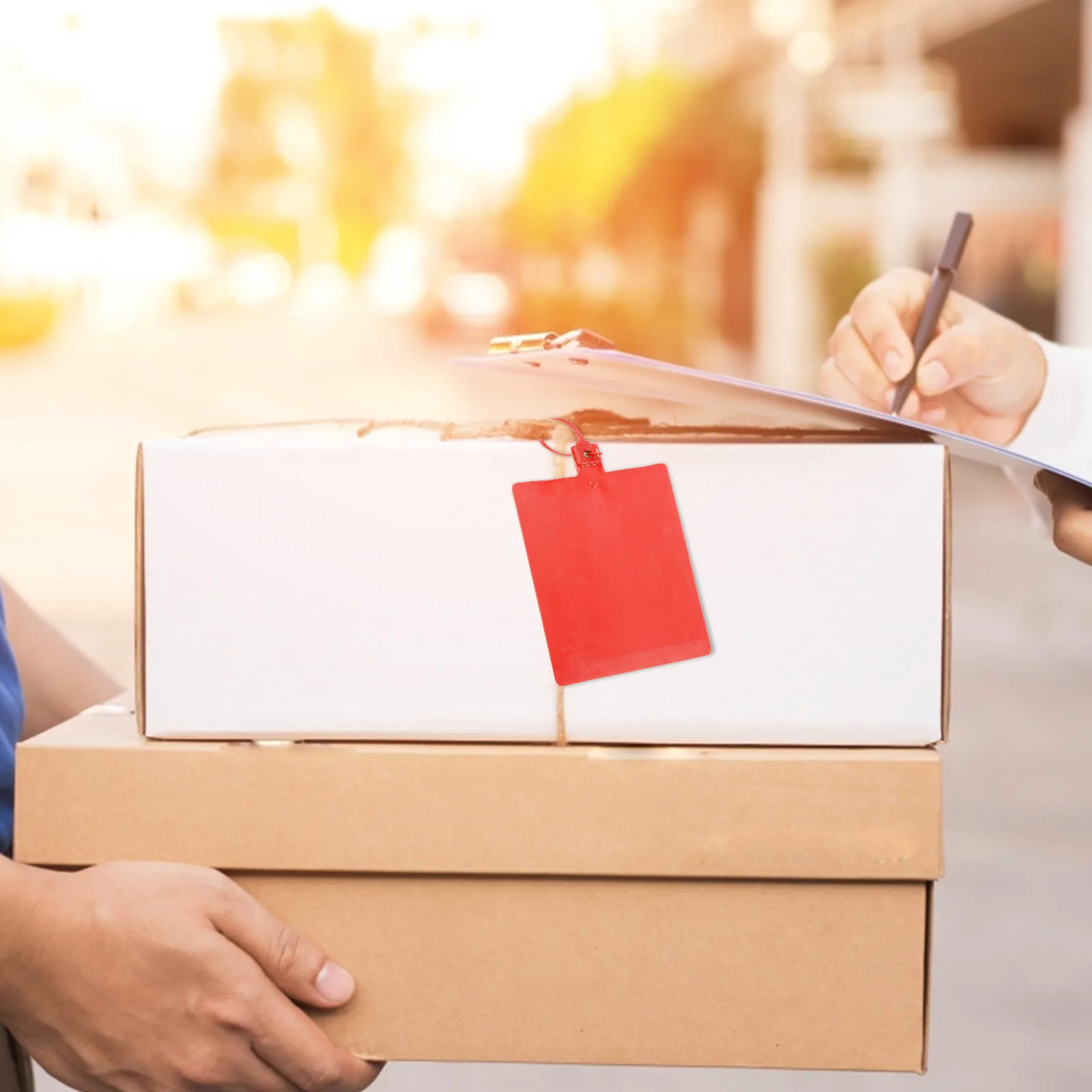 

100 pcs Zip Ties With Labels Plastic Cable Tags For Wire Organization Security Sealing Cable Label Ties For Logistics Wires