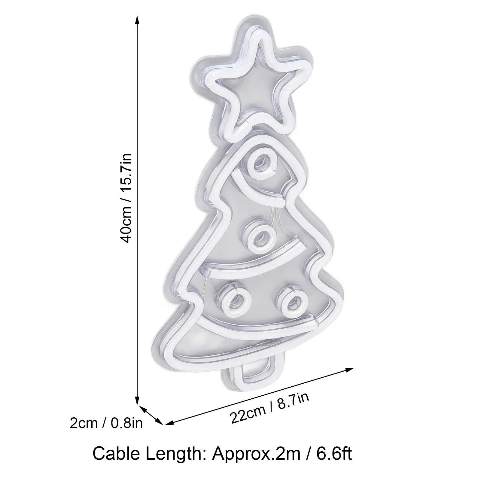 Xmas Tree Neon Light LED Neon Sign Light Wall Decor Art For Kids Room Birthday Party Decor