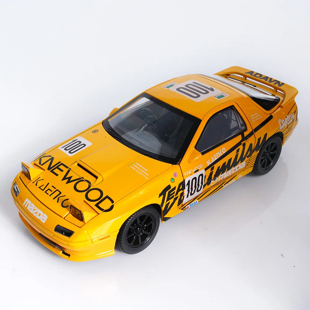 Toy cars, 1/24 ratio Brand Vehicle Model RX7-FC Die-cast metal model cars , Adults model car Collecting Valentine's gifts for ad
