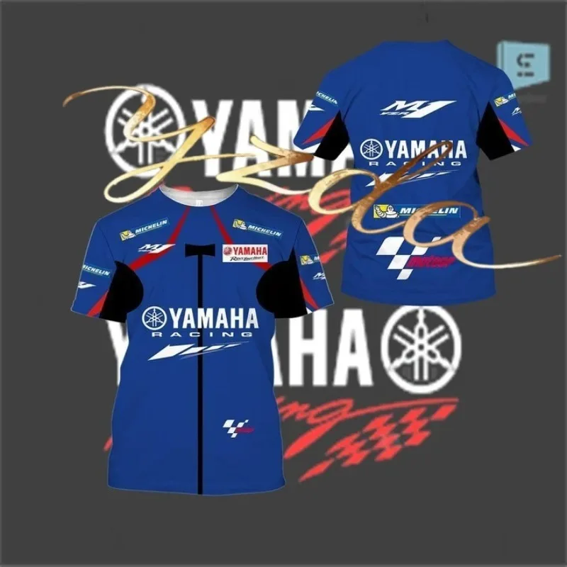 

Motorcycle GP Yamaha Factory Racing Team 3DT Unisex Sports Shirt Breathable Fast Drying Off-road T-shirt Motorcycle Riding Suit
