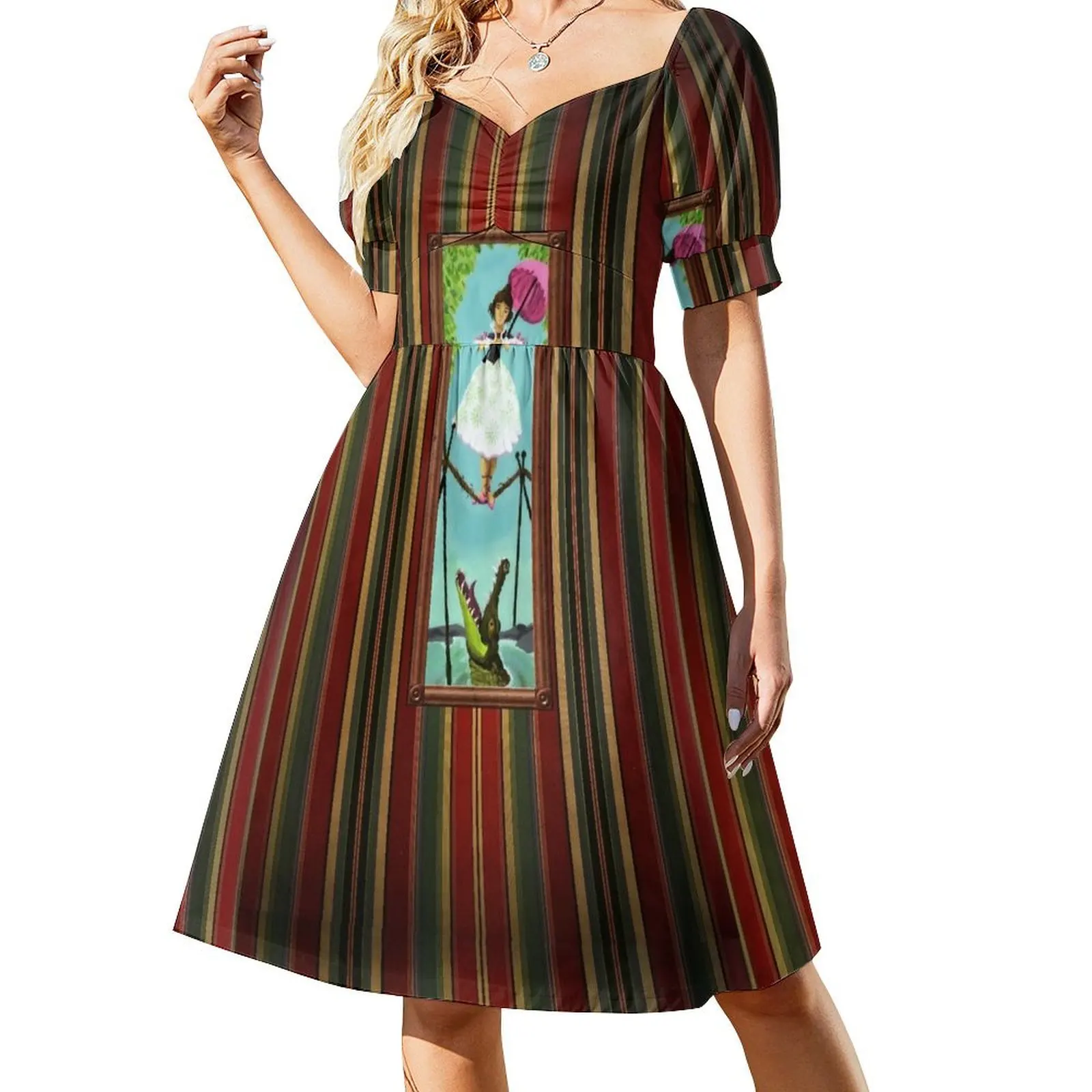 Tightrope Girl Short Sleeved Dress Dresses women's summer jumpsuit Dress