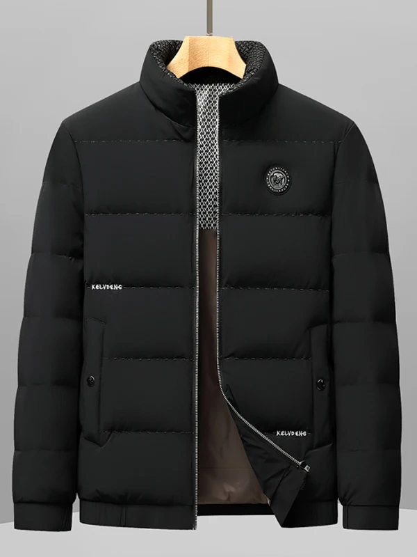 

Men's down Jaet Lightweight Stand Collar Winter New Sle Warm Casual Middle-Aged Dad Clothes Du down ort Coat