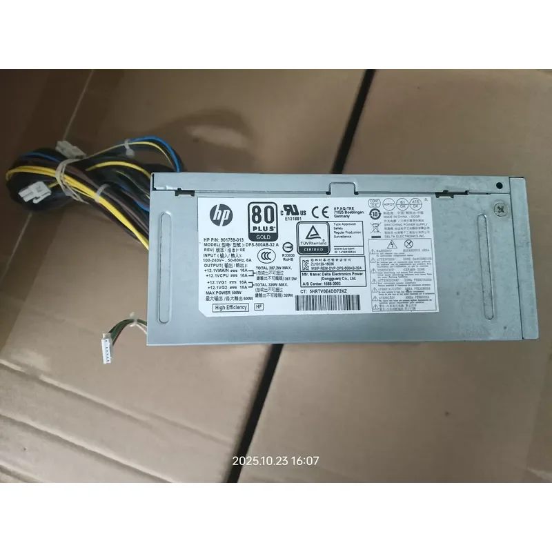 New Original 500W Power Supply for HP EliteDesk 800 G3 G4 G5 and ProDesk 880 G3 G4 G5 Desktop PC Replacement Part