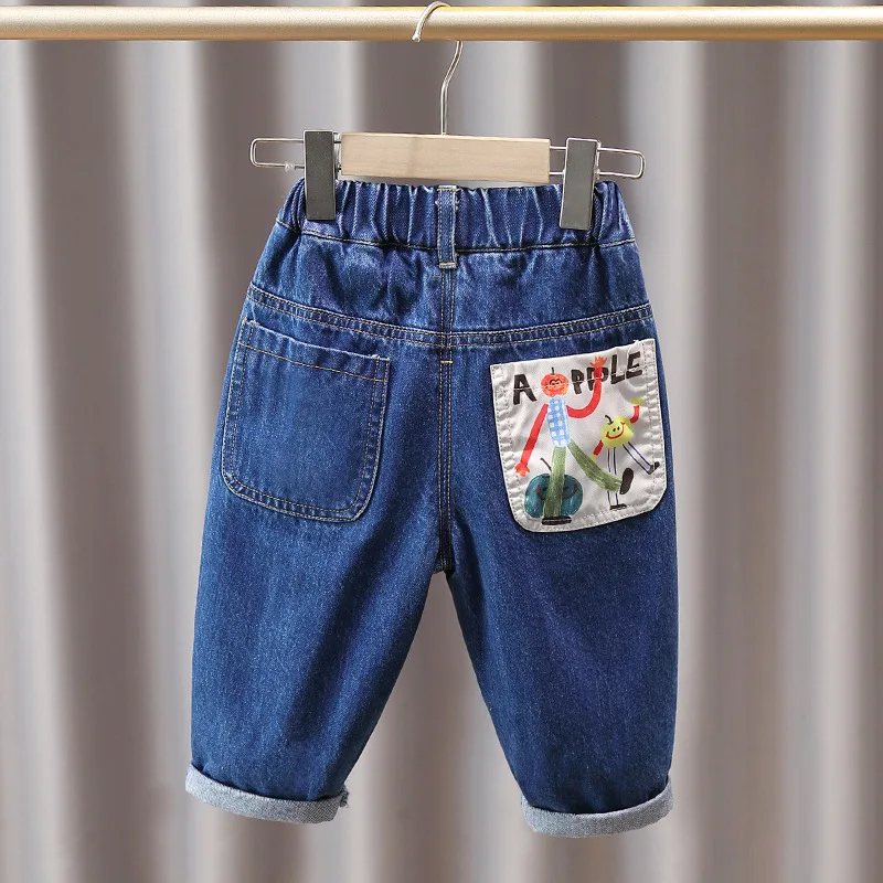 

Boys Girl Jeans Pants Excellent Quality Cotton New Casual Children Trousers Baby Toddler Comfortable Kids Clothes 2-7 Years