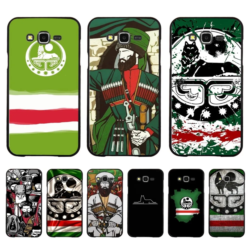 Capa de telefone com bandeira nacional chechena para Samsung J 7 plus 7core J7 neo J6 plus prime J6 J4 J5 Capa móvel