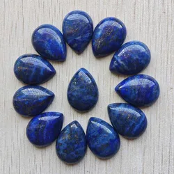 Fashion Natural Lapis Lazuli CAB CABOCHON teardrop stone beads 25x18mm for jewellery making free shipping Wholesale 12pcs/lot
