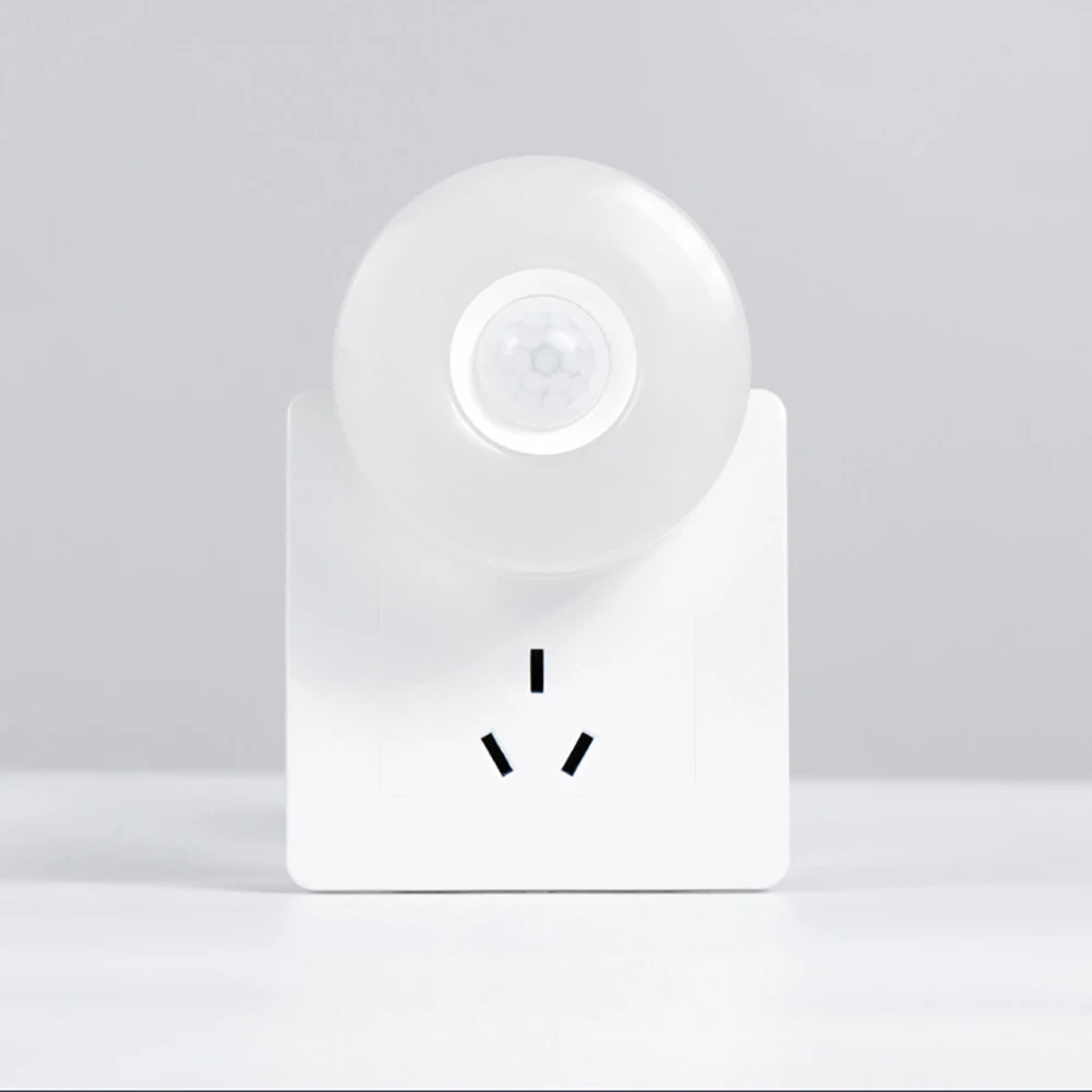 Led Night Light Plug In Night Lamp 3000K Color Temperature Button Switch Bathroom Night Light For Hallway Stairs Bedroom Kitchen