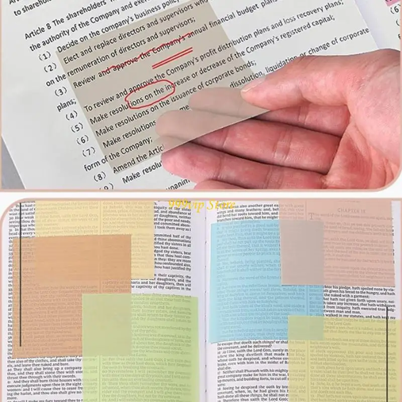 C90C 7 pezzi Cleartier Note Avile Nota Transparent Pad Pad Facile To Write Multifunctional Pad Note adeguate impermeabili