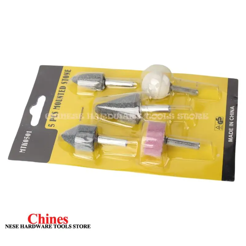 

For 5-Piece Set Ceramic Grinding Head Grinding Set 3mm/6mm Shank Diameter Grinding Tool