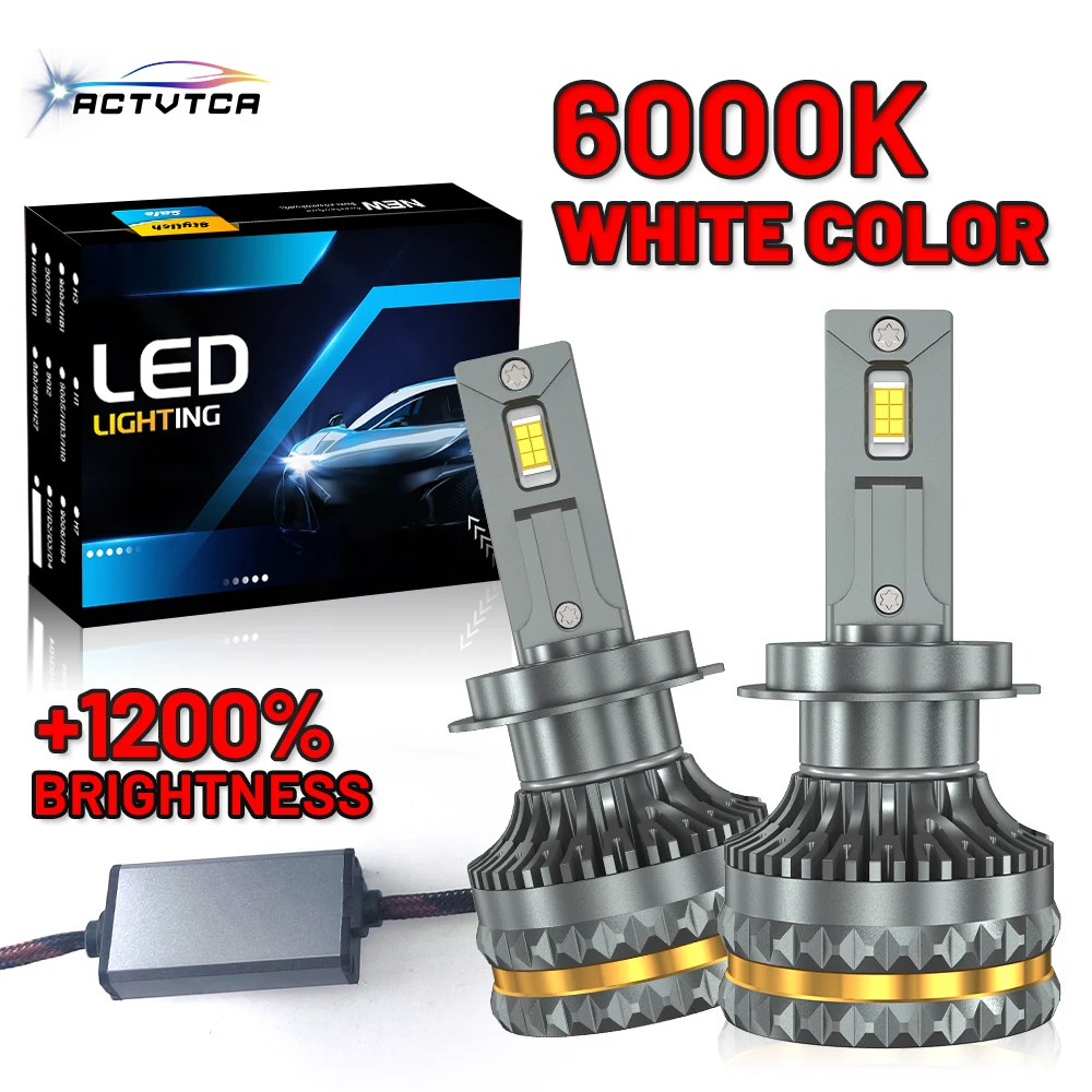 

ACTVTCA H4 Светодиодная фара H7 H1 H11 H8 9005 HB3 9006 HB4 9012 HIR2 880 881 H27 9007 9008 H13 8890 CSP Canbus Автомобильная лампа Противотуманная фара