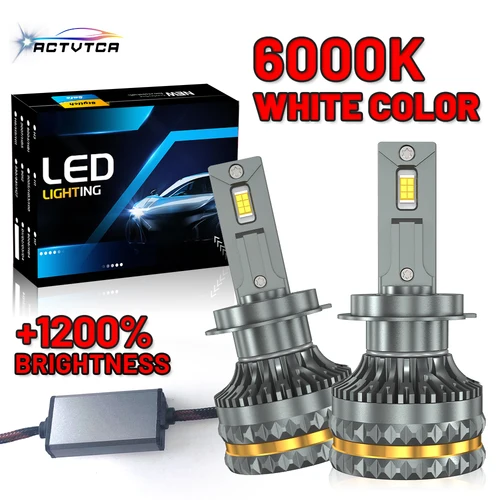 ACTVTCA H4 faro LED H7 H1 H11 H8 9005 HB3 9006 HB4 9012 HIR2 880 881 H27 9007 9008 H13 8890 CSP Canbus lámpara antiniebla para coche