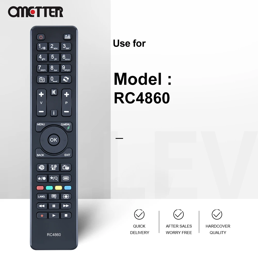 RC4860 adatto per telecomando Hitachi TV Telefunken 32 muslimb/muslimex PXPE