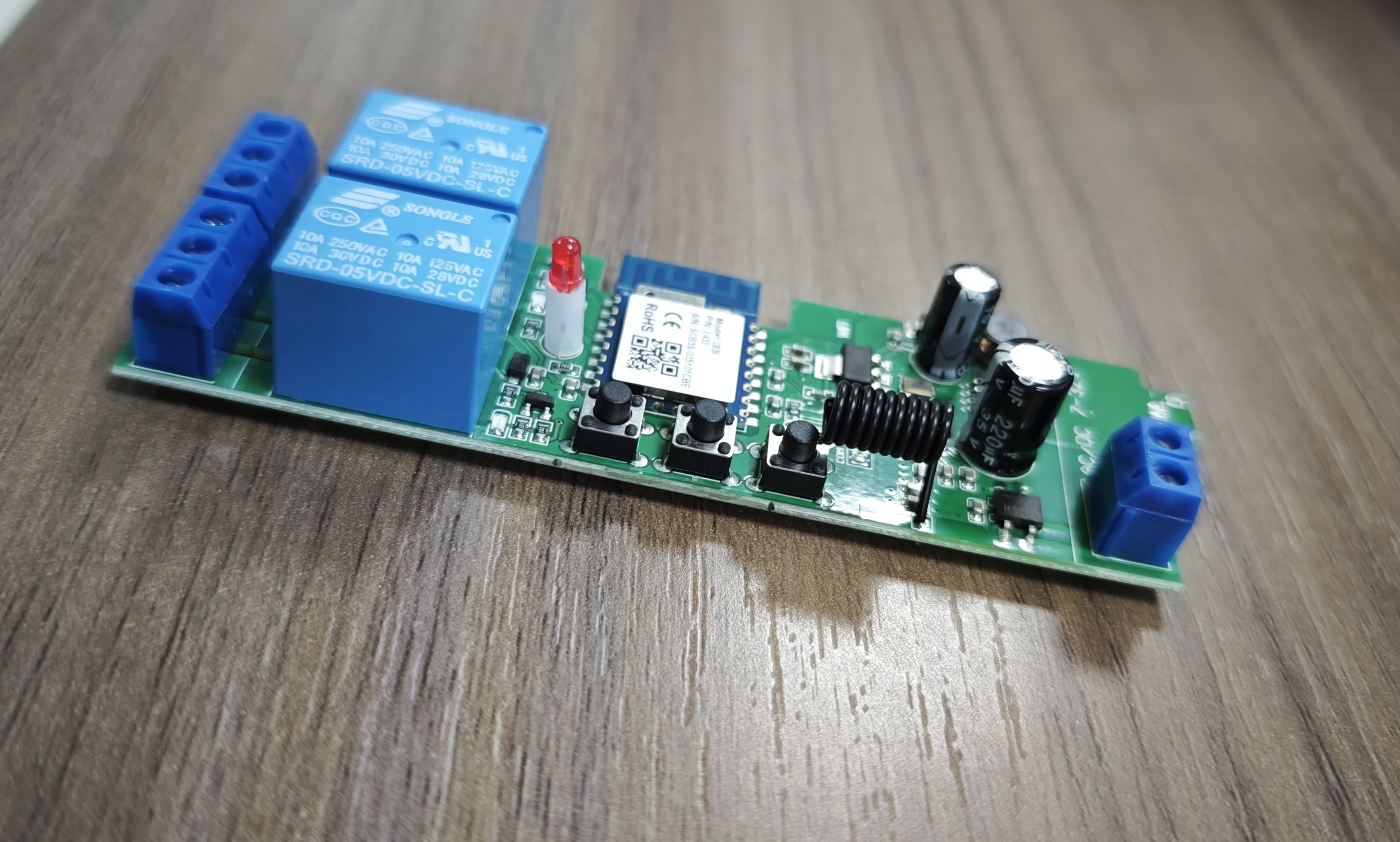 

Модуль реле Tuya WiFi на 2 канала, 7-32В, 85-250В, 220В, беспроводной умный выключатель для дома, работает с RF 433МГц, Alexa, Google Home