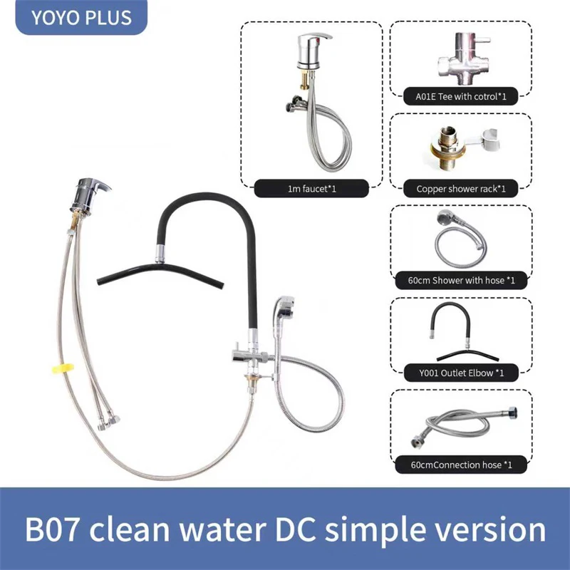

Salon Head Spa Shower Equipment 360 Degree Adjustable Y-Head Water Circulation Shampoo Basin for Washing Bed Accessories