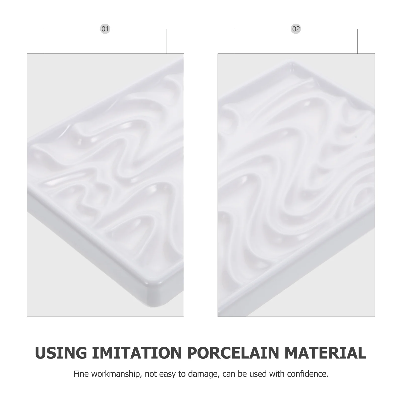 

1pc Paint Tray Multi Holes Design For Watercolor Oil Gouache Pigment Mixing Plate Lightweight Portable Art Painting Board