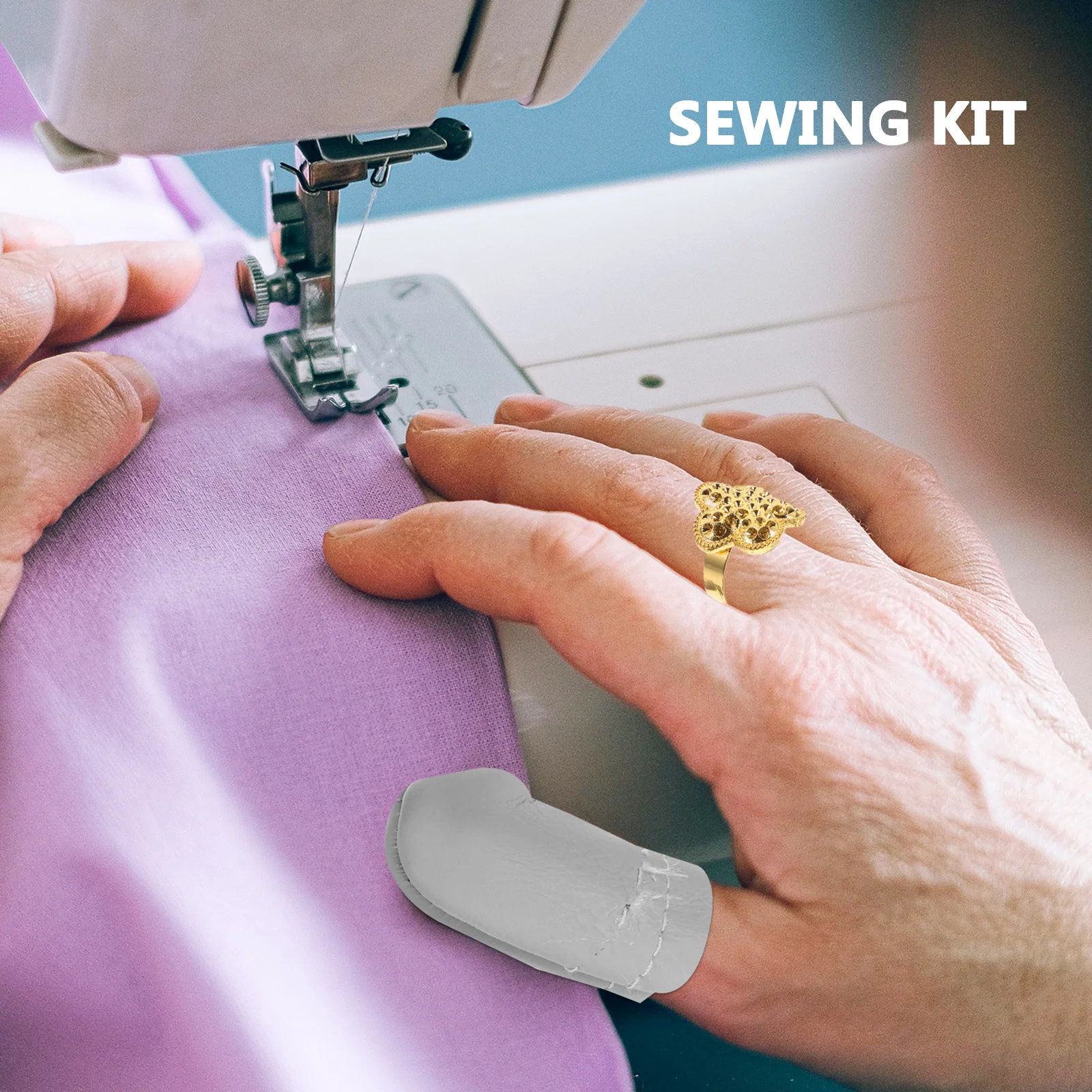 

1 set 1 Set Metal Thimble For Hand Sewing Finger Protector Stitching Embroidery Quilting Craft Diy Needlework Shield Ring Sewing