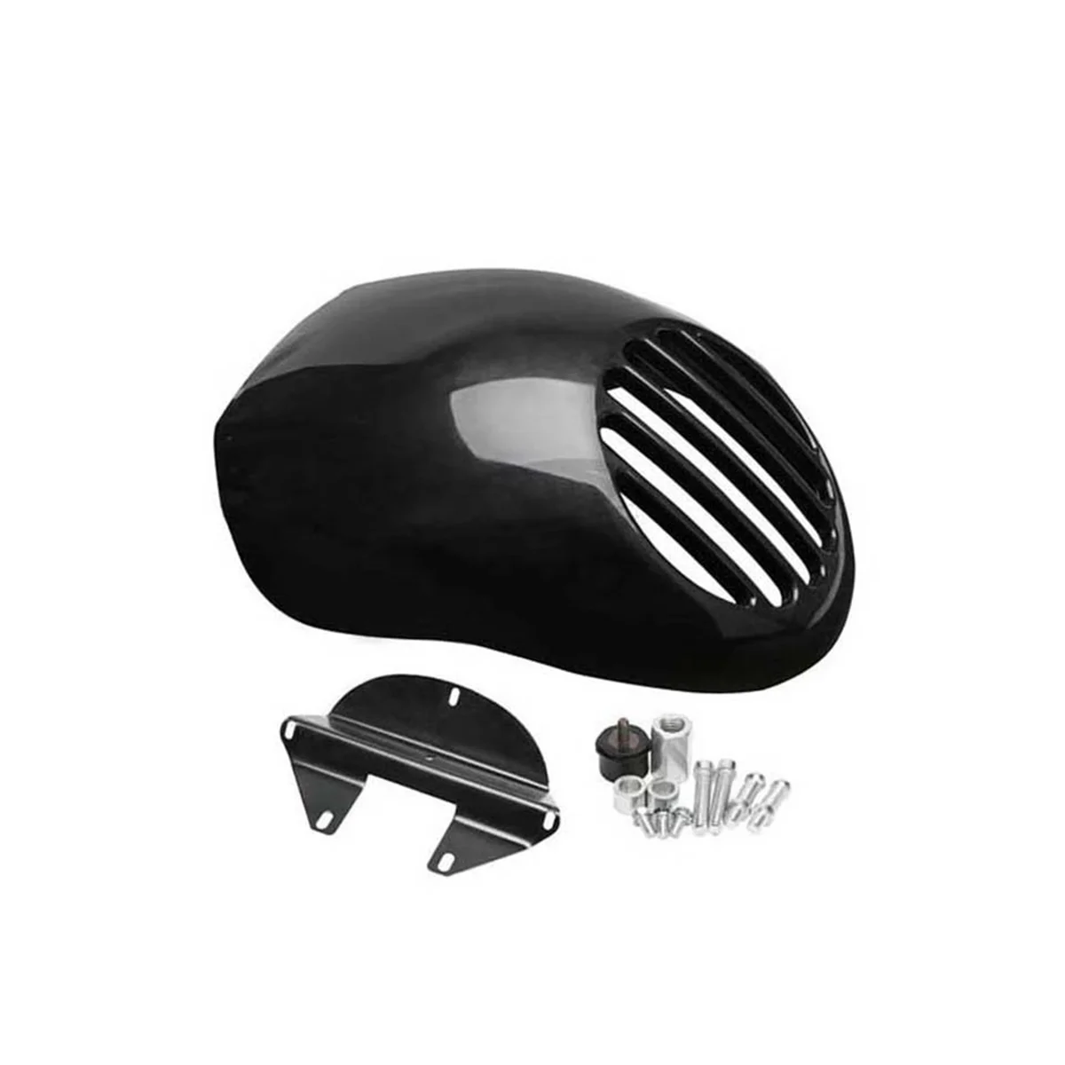 For Harley 883 XL1200 Retrofit Grille head light lamp Protector Fairing Motorbike Accessories Glossy Black